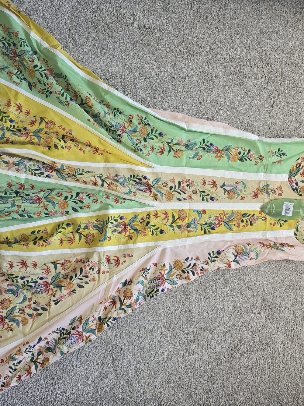 NWT FARM Rio Delicate Floral Stripe Sundress Size M - Picture 6 of 9